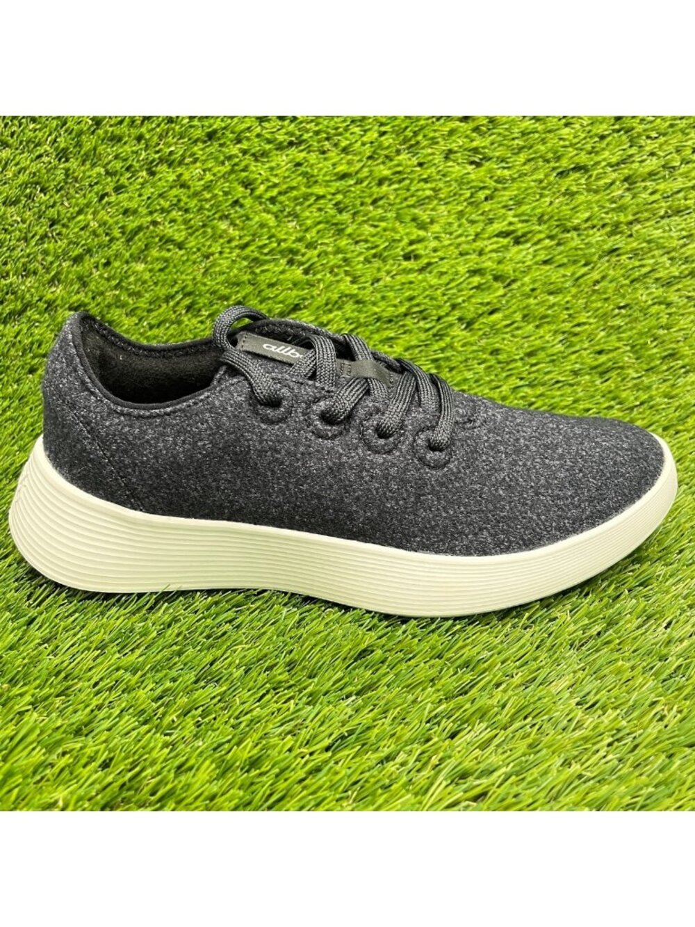 Allbirds Wool Runner 2 Womens Size 8.5 Black White Athletic Shoes Sneakers